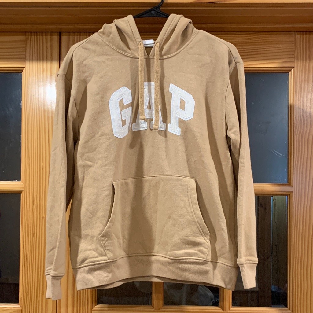 Womenâs Gap Embroidered Logo Mustard Yellow Heritage Pullover Deerfield Hoodie S